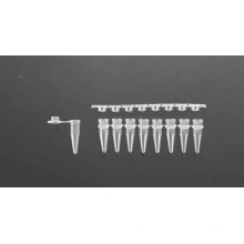8 Snap Strip PCR Tubes with Flat Cap